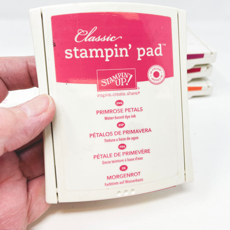 Orange/Red/Pink/Purple: Classic Stampin' Up Stamp Pads