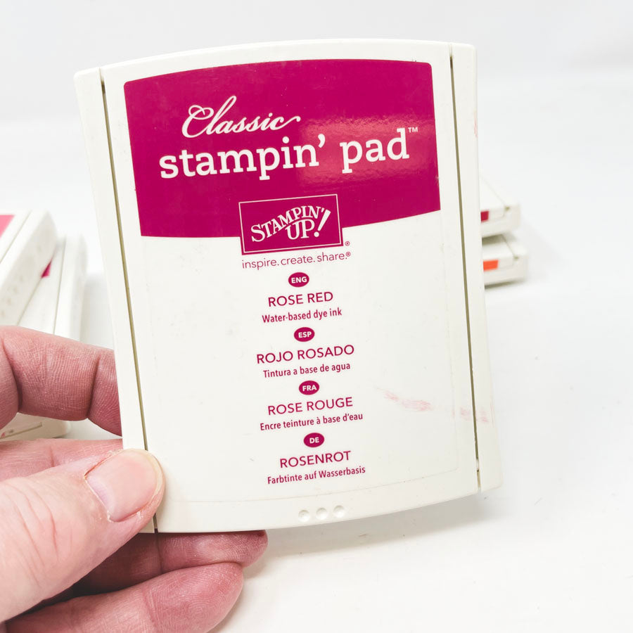Orange/Red/Pink/Purple: Classic Stampin' Up Stamp Pads