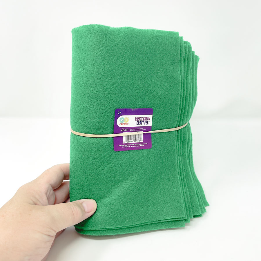 Bundle of Green Felt