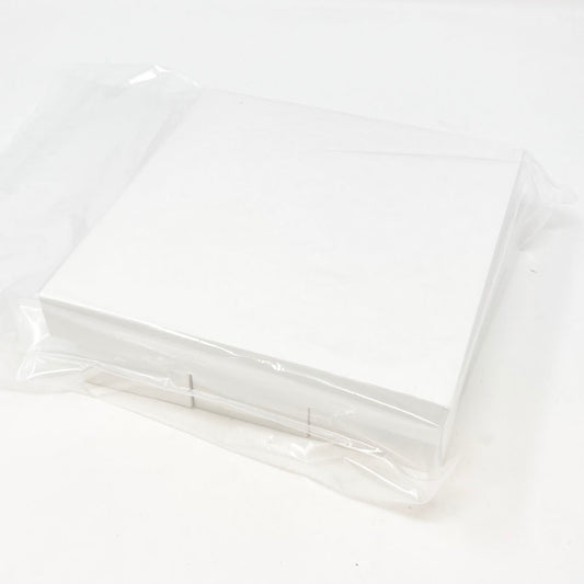 Blank White Paper Covered Blocks- set of 9/container