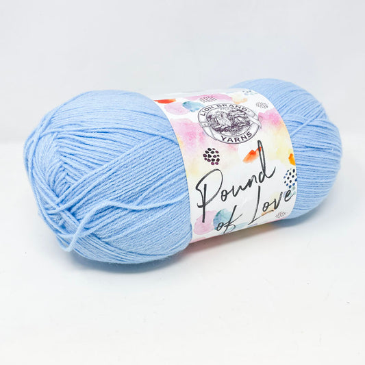 Lion Brand Pound of Love Yarn - Pastel Blue