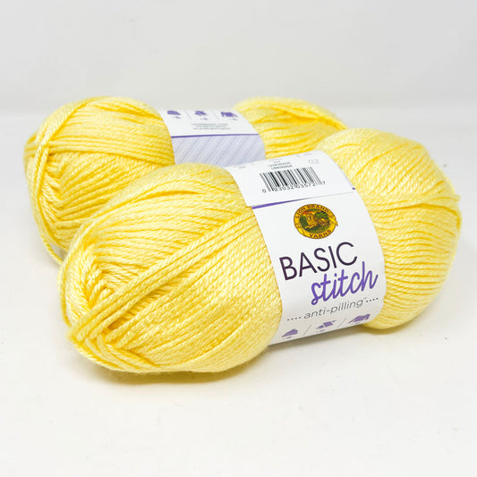 Lion Brand Basic Stitch Anti Pilling Yarn – Lemonade