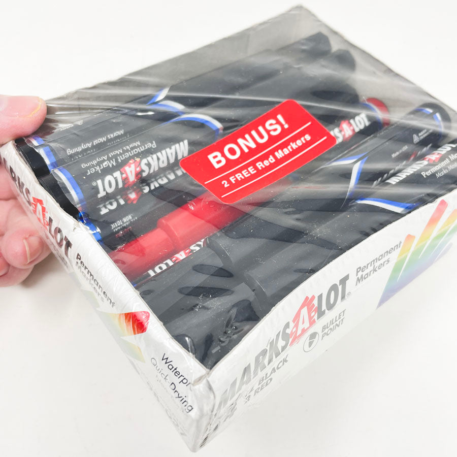 Box of Marks A Lot Permanent Markers