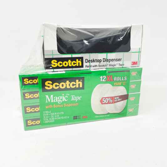 Scotch Desktop Dispenser and Magic Tape Bundle