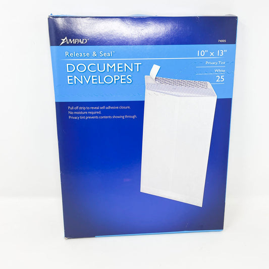 White 10" x 13" AmPad Document Envelopes