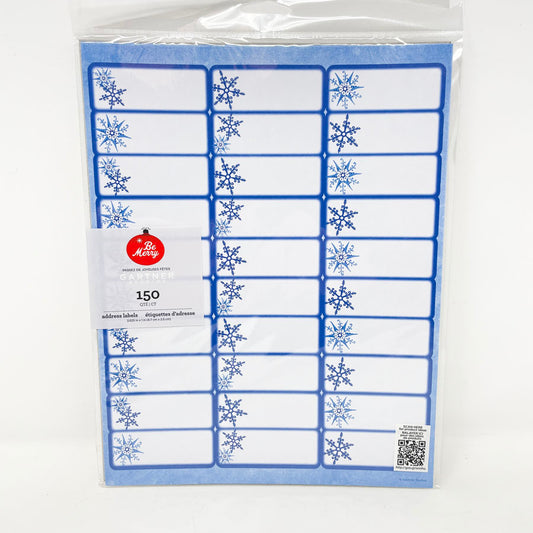 Gartner Studios Printable Snowflake Address Labels