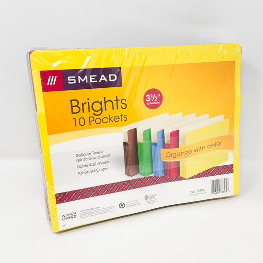 Smead Brights 10 Pockets Expansion Folders