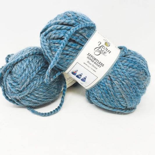Yarn Bee Effortless Super Bulky Yarn - Blue Stone