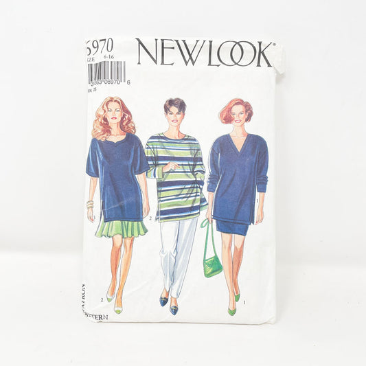 1990s New Look 6970 Sewing Pattern - Outfit (6-16)