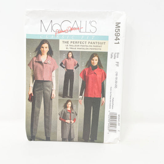 McCall's M5941 Sewing Pattern - Pantsuit (16-22) - 2009