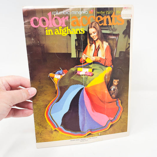 Columbia Minerva Afghans Pattern Leaflet 2527 - 1971