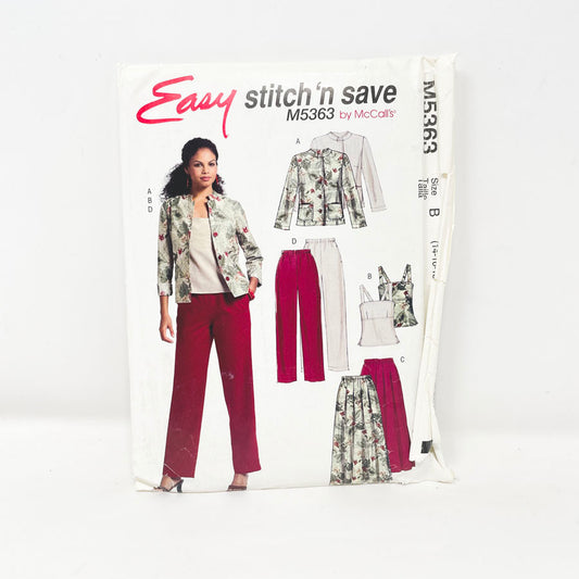 McCall's M5363 Sewing Pattern - Outfit (14-20) - 2007