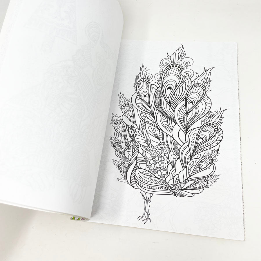 Colorful Animal Kingdom Adult Coloring Book