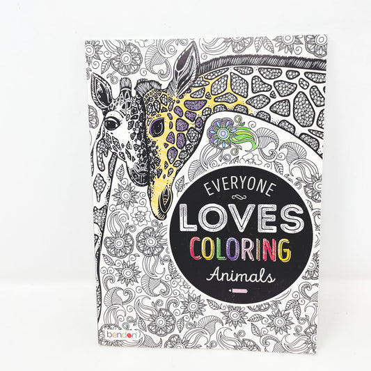Everyone Loves Coloring Animals Adult Coloring Book