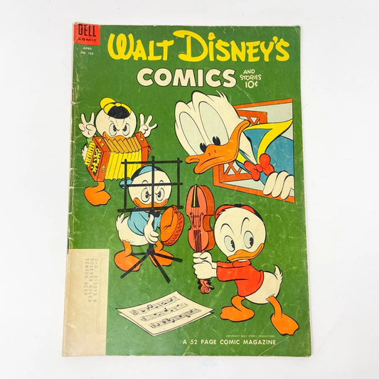 Walt Disney's Comics And Stories Comic Book #163 - Dell Comics - 1954
