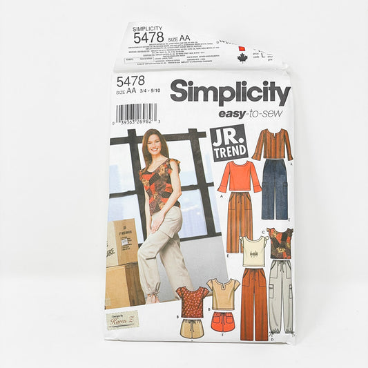 2003 Simplicity Pattern - Top/Bottom - 5478